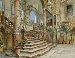 Alois Schnn - Marmortreppe im Palazzo Bonagia in Palermo.webp