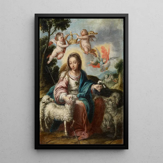 La Divine Bergère - Alonso Miguel de Tovar — oprawiony obraz na ścianie