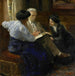 Alphonsa Marie Antoine Joseph Grandmont 1837-1909, drugi mąż artystki, nauczyciel dwóch włoskich dziewcząt - Bramine Hubrecht — aranżacja we wnętrzu