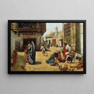 Alphons Leopold Mielich - Cairo street scene.webp