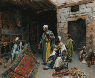 Alphons Leopold Mielich - The carpet merchant.webp