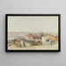 Champigny Studium do panoramy bitwy pod Champigny - Alphonse Marie de Neuville — oprawiony obraz na ścianie