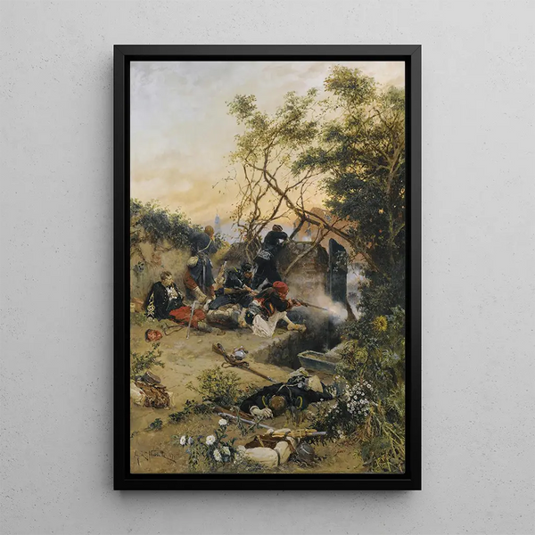 Reprodukcja obrazu Osuszający ogień - Alphonse Marie de Neuville