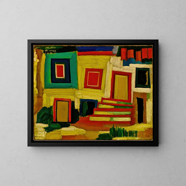 La petite maison lumineuse paysage - Amadeo de Souza-Cardoso — oprawiony obraz na ścianie