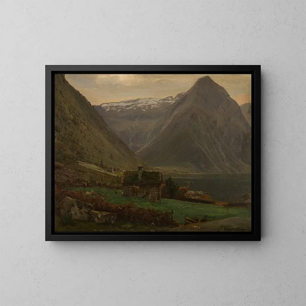 Fjord de Sefjord à Balestrand - Amaldus Nielsen — oprawiony obraz na ścianie