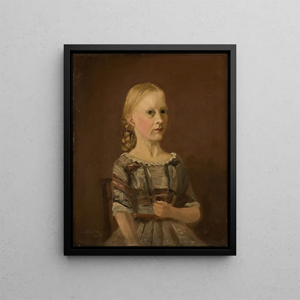 Amaldus Nielsen - Portrett av kunstnerens kusine fru Caterine Kamstrup 12 r.webp