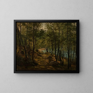 La forêt des loups Mandal - Amaldus Nielsen — oprawiony obraz na ścianie