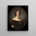 Lovisa 1828-1871 Księżniczka Niderlandów Królowa Szwecji i Norwegii - Amalia Lindegren — oprawiony obraz na ścianie