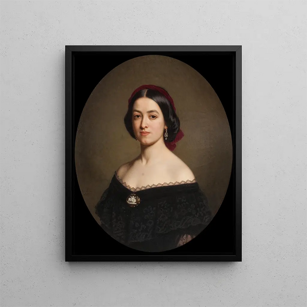 Kobieta nieznana - Amalia Lindegren — oprawiony obraz na ścianie