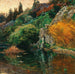 Wieczorna atmosfera, motyw parku S. K. H. arcyksięcia Józefa w Fiume - Olga Wisinger-Florian — aranżacja we wnętrzu