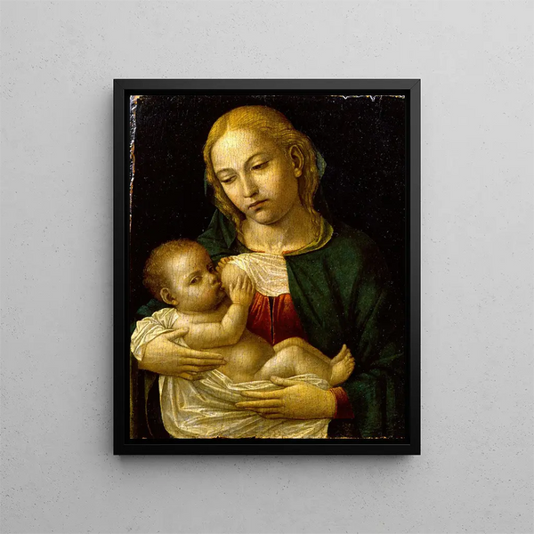 La Madonna del Latte - Ambrogio Bergognone — oprawiony obraz na ścianie