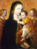 La Vierge à l'Enfant avec deux anges - Ambrogio Bergognone — widok dzieła