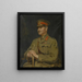 generała majora Sir Davida Mercera K.C.B. Adjutanta-generalnego Royal Marine Forces 1916-1920 - Ambrose McEvoy — oprawiony obraz na ścianie
