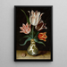 Martwa natura czterech tulipanów w wazonie z porcelany WanLi - Ambrosius Bosschaert starszy — oprawiony obraz na ścianie