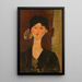 Beatrice Hastings devant une porte - Amedeo Modigliani — oprawiony obraz na ścianie