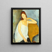 Jeanne Hébuterne - Amedeo Modigliani — oprawiony obraz na ścianie
