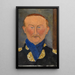 Léon Bakst - Amedeo Modigliani — oprawiony obraz na ścianie