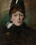 Portret damy - Szkoła Amerykańska — widok dzieła