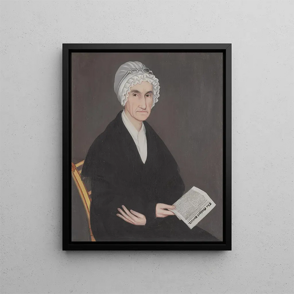 Mme Reuben Allerton Lois Atherton - Ammi Phillips — oprawiony obraz na ścianie