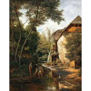 An Old Mill above Pörtschach - Alfred Zoff | Reproduction Tableau Décoration murale affiche copie