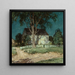 Stara farma, Connecticut - Willard Leroy Metcalf — oprawiony obraz na ścianie