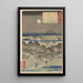 Emonzaka - Andō Hiroshige — oprawiony obraz na ścianie