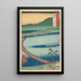 Prefektura Etchu Pont pływający Funabashi - Andō Hiroshige — oprawiony obraz na ścianie