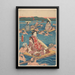 Reprodukcja obrazu Przeprawa przez dużą rzekę - Andō Hiroshige