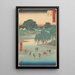 Fujieda - Andō Hiroshige — oprawiony obraz na ścianie