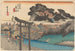 Temple Fujisawa Yugyōji - Andō Hiroshige — widok dzieła