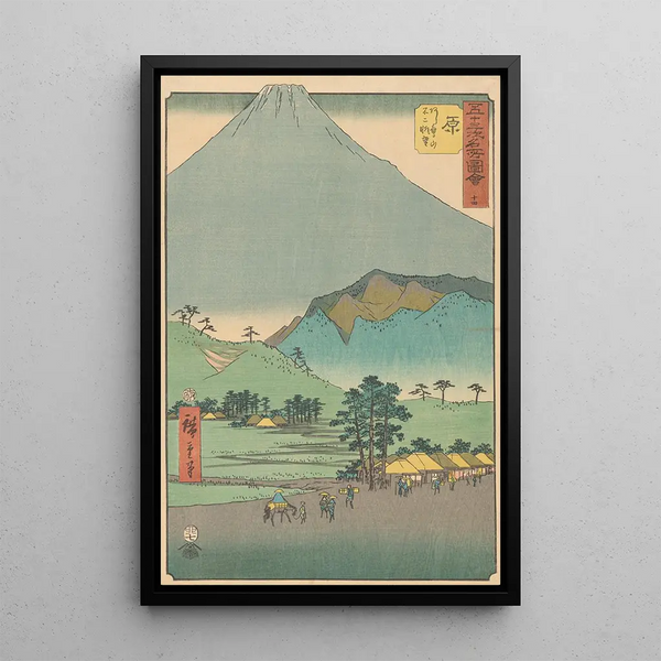 Hara - Andō Hiroshige — oprawiony obraz na ścianie