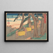 Kameyama - Andō Hiroshige — oprawiony obraz na ścianie
