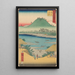 Kanbara - Andō Hiroshige — oprawiony obraz na ścianie