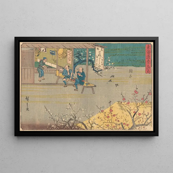 Mariko - Andō Hiroshige — oprawiony obraz na ścianie