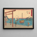 Miya - Andō Hiroshige — oprawiony obraz na ścianie