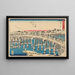 Nihonbashi pod śniegiem - Andō Hiroshige — oprawiony obraz na ścianie