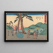 Nissaka - Andō Hiroshige — oprawiony obraz na ścianie