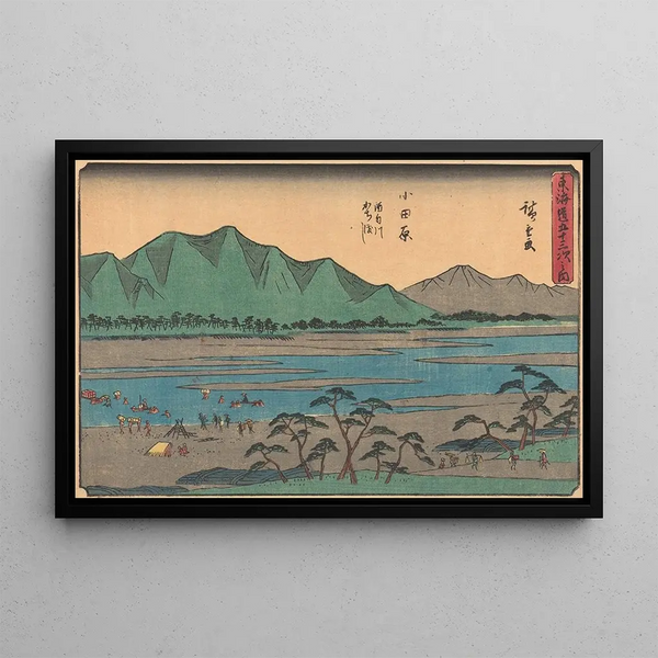 Odawara - Andō Hiroshige — oprawiony obraz na ścianie