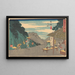 Okabe - Andō Hiroshige — oprawiony obraz na ścianie