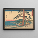 Okitsu - Andō Hiroshige — oprawiony obraz na ścianie