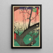 Ogrody Prunier Kameido - Andō Hiroshige — oprawiony obraz na ścianie