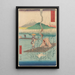 Reprodukcja obrazu Radeau Shoshiyu wśród traw - Andō Hiroshige