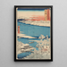 Reprodukcja obrazu Scena zimowa na brzegu rzeki Islet - Andō Hiroshige