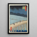 Nagła ulewa na moście Ohashi i Atake - Andō Hiroshige — oprawiony obraz na ścianie