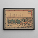Les Ronin embarquant - Andō Hiroshige — oprawiony obraz na ścianie