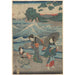 Trzy kobiety i fale - Andō Hiroshige — widok dzieła
