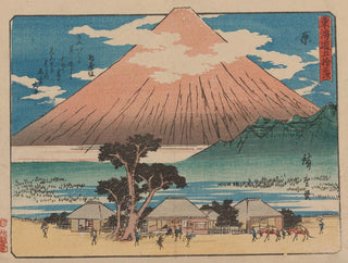 Tokaido gojusantsugi, planche 14 - Andō Hiroshige — widok dzieła