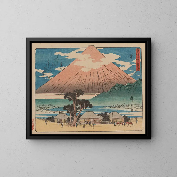 Tokaido gojusantsugi, planche 14 - Andō Hiroshige — oprawiony obraz na ścianie
