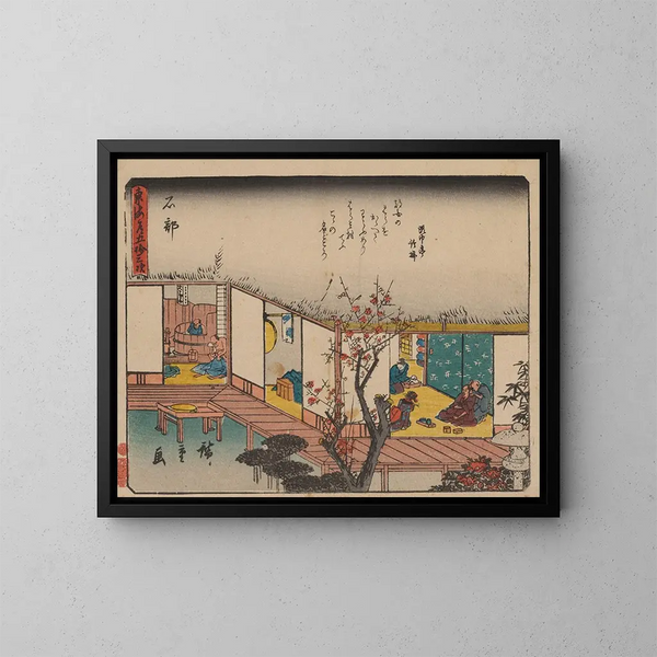 Tokaido gojusantsugi, planche 52 - Andō Hiroshige — oprawiony obraz na ścianie