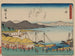 Tokaido gojusantsugi, planche 54 - Andō Hiroshige — widok dzieła